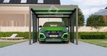 Ogłoszenie - CarPort PREMIUM - wiata samochodowa 3x5 - antracyt - zabudowa  CP105. Miniaturka 5