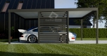 Ogłoszenie - CarPort PREMIUM - wiata samochodowa 6x5 - antracyt - zabudowa  CP108. Miniaturka 4
