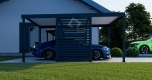 Ogłoszenie - CarPort PREMIUM - Wiata samochodowa 5x5 Antracyt Zabudowa - CP101. Miniaturka 5