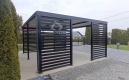 Ogłoszenie - CarPort PREMIUM - wiata samochodowa 6x6 - antracyt - dodatkowa zabudowa CP117. Miniaturka 10