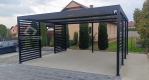 Ogłoszenie - CarPort PREMIUM - wiata samochodowa 5x5 - antracyt - dodatkowa zabudowa CP112. Miniaturka 9