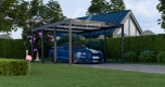 Ogłoszenie - CarPort PREMIUM - Wiata samochodowa 5x5 Antracyt - CP103. Miniaturka 6
