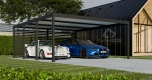 Ogłoszenie - CarPort PREMIUM - wiata samochodowa 6x5,5 - antracyt  CP107. Miniaturka 6
