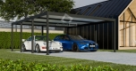 Ogłoszenie - CarPort PREMIUM - wiata samochodowa 6x5,5 - antracyt  CP109. Miniaturka 6