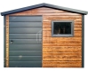 Ogłoszenie - Schowek - domek ogrodowy 2,5x2,5m - drzwi - okno - jasny orzech - drewnopodobny - dach dwuspadowy SO148. Miniaturka 1