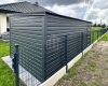 Ogłoszenie - Schowek - domek ogrodowy 3,5x2m - wiata 1m - Brama dwuskrzydłowa - okno - antracyt - dach spad w tył  SO149. Miniaturka 4