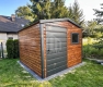 Ogłoszenie - Schowek - domek ogrodowy 2,5x2,5m - drzwi - okno - jasny orzech - drewnopodobny - dach dwuspadowy SO148. Miniaturka 4