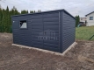 Ogłoszenie - Schowek - domek ogrodowy 4x2m - brama dwuskrzydłowa - 2x okno - antracyt - dach spad w tył TS1103. Miniaturka 5