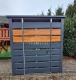 Ogłoszenie - Wiata śmietnikowa 1,6x0,8m Antracyt + jasny orzech Schowek ogrodowy TS1107. Miniaturka 2
