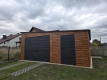 Ogłoszenie - Garaż Blaszany Premium 5.5x6m spad na prawo złoty dąb + ciemny grafit MAT. Miniaturka 2