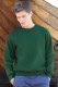 Ogłoszenie - Bawełniana Bluza set-in Classic bez kaptura zielona Fruit of the Loom. Miniaturka 1
