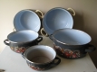 Ogłoszenie - Solidne czeskie garnki emaliowane z czasów PRL z pokrywkami  komplet 5 garnków. Miniaturka 5