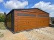 Ogłoszenie - Garaż blaszany drewnopodobny 6×6 dwuspadowy złoty dąb + antracyt PRODUCENT. Miniaturka 4