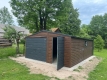 Ogłoszenie - Garaż Blaszany dwuspadowy 5×7 Ciemny Orzech PREMIUM. Miniaturka 1