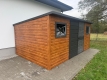 Ogłoszenie - Domek Schowek Ogrodowy 5×4 złoty dąb + ciemny grafit mat PREMIUM. Miniaturka 2