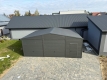 Ogłoszenie - Garaż blaszany dwustanowiskowy 8x6 Dach dwuspadowy, Bramy uchylne, Grafit. Miniaturka 8