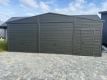 Ogłoszenie - Garaż blaszany dwustanowiskowy 8x6 Dach dwuspadowy, Bramy uchylne, Grafit. Miniaturka 3