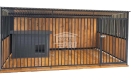 Ogłoszenie - Kojec dla psów 4x2m - Drewniana podłoga - ściany zabudowane drewnem GP388. Miniaturka 1