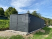 Ogłoszenie - Garaż blaszany 3x9m - brama dwuskrzydłowa - antracyt - dach spad w bok GP649. Miniaturka 4
