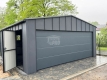 Ogłoszenie - Garaż blaszany Premium 6x5,8 - Brama segmntowa - drzwi - 2x okno - rynny Blacha na Rąbek - dach dwuspadowy GP648. Miniaturka 4