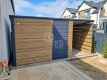 Ogłoszenie - Schowek - domek ogrodowy 3x2m + wiata 1,5m - drzwi - Winchester - drewnopodobny - dach spad w tył TKD370. Miniaturka 3
