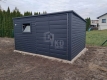 Ogłoszenie - Schowek - domek ogrodowy 4x2m - brama dwuskrzydłowa - 2x okno - antracyt - dach spad w tył TKD391. Miniaturka 3
