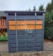 Ogłoszenie - Wiata śmietnikowa 1,6x0,8m Antracyt + jasny orzech Schowek ogrodowy TKD395. Miniaturka 2