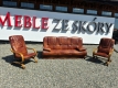 Ogłoszenie - PROMOCJA - komplet FINKA wersalka + 2 fotele, skóra naturalna. Miniaturka 8