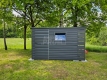 Ogłoszenie - Schowek - Domek Ogrodowy 3x2 - wiata 0,5x2 - drzwi - okno - antracyt - dach spad w tył GP626. Miniaturka 5
