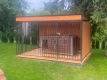 Ogłoszenie - Kojec dla psów 4x2m - furtka - ściany zabudowane drewnem - drewniana podłoga GP634. Miniaturka 3