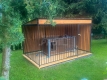 Ogłoszenie - Kojec dla psów 4x2m - furtka - ściany zabudowane drewnem - drewniana podłoga GP634. Miniaturka 4