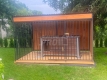 Ogłoszenie - Kojec dla psów 4x2m - furtka - ściany zabudowane drewnem - drewniana podłoga GP634. Miniaturka 2