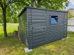 Ogłoszenie - Schowek - Domek Ogrodowy 3x2 - wiata 0,5x2 - drzwi - okno - antracyt - dach spad w tył GP626. Miniaturka 2