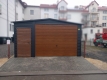 Ogłoszenie - Garaż Blaszany dwuspadowy 4x6m w kolorze Ciemny Grafit MAT + Złoty DĄB wykonany z profili ocynkowanych. Miniaturka 3