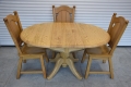 Ogłoszenie - stół rozkładany i 4 krzesła - cały komplet z drewna dębowego - jak nowy. Miniaturka 3