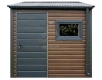 Ogłoszenie - Schowek - domek ogrodowy 2,5x2,5m - drzwi - okno - ciemny orzech - antracyt - dach spad w przód - rynny ID1128. Miniaturka 1