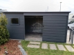 Ogłoszenie - Schowek - domek ogrodowy 5,5x2,5m - drzwi przesuwne - okno - antracyt - dach spad w tył ID1086. Miniaturka 5