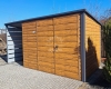 Ogłoszenie - Schowek - domek ogrodowy 3,5x2m + wiata 1,5m - Brama dwuskrzydłowa - jasny orzech - drewnopodobny - dach spad w tył ID97. Miniaturka 3