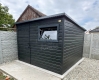 Ogłoszenie - Schowek - domek ogrodowy 3x2m - drzwi - okno - sosna norweska - drewnopodobny - dach spad w tył - rynna ID1053. Miniaturka 3