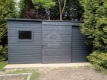 Ogłoszenie - Schowek - domek ogrodowy 4x2m - drzwi przesuwne - okno - antracyt - dach spad w tył ID1085. Miniaturka 2
