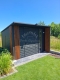 Ogłoszenie - Schowek - domek ogrodowy 3x3 - drzwi - okno - dekor z lameli - dach spad w tył ID1022. Miniaturka 3