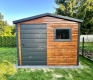 Ogłoszenie - Schowek - domek 2,5x2,5m - drzwi - okno - jasny orzech - drewnopodobny - dach dwuspadowy ID1070. Miniaturka 3