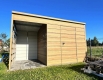 Ogłoszenie - Schowek domek ogrodowy + wiata 1,5m - drzwi - winchester - drewnopodobny - dach spad w tył ID1079. Miniaturka 4