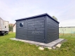 Ogłoszenie - Schowek - domek ogrodowy 4x3 m - brama dwuskrzydłowa - 2x okno - antracyt - dach spad do tyłu - rynna ID1112. Miniaturka 3