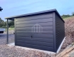 Ogłoszenie - Garaż blaszany 3x6m - wiata 1,5m - brama uchylna - antracyt - rynna - dach spad w tył  SO155. Miniaturka 2