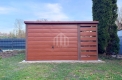 Ogłoszenie - Garaż blaszany 3x5 - wiata 1x5m - brama uchylna - winchester - złoty dąb - drewnopodobny - dach spad w tył SO173. Miniaturka 3
