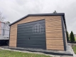 Ogłoszenie - Garaż blaszany 6x5m - brama uchylna - drzwi - okno - winchester - drewnopodobny - dach dwuspadowy - rynny  SO174. Miniaturka 2