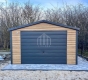 Ogłoszenie - Garaż blaszany 5x6m - brama uchylna - drzwi - okno - winchester - drewnopodobny - dach dwuspadowy SO185. Miniaturka 4