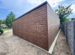 Ogłoszenie - Garaż blaszany 10x3m - 2x brama - drzwi - 2x okno - ciemny orzech - drewnopodobny - rynna - dach spad w przód SO157. Miniaturka 5