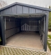 Ogłoszenie - Garaż blaszany 4x6 - brama uchylna - okno - drzwi - antracyt - blacha na rąbek - dach dwuspadowy - rynny SO182. Miniaturka 4